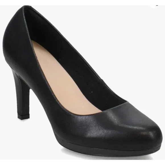 Clarks Adriel Viola Black Pumps Women's size 7.5, 9.5W, 10M - Picture 4 of 13